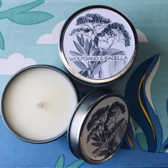 CANNABIS SOY CANDLE TRAVEL TIN WOLFGANG & ISABELLA CANDLES - Picture 7 of 13